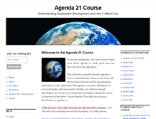 Tablet Screenshot of agenda21course.com